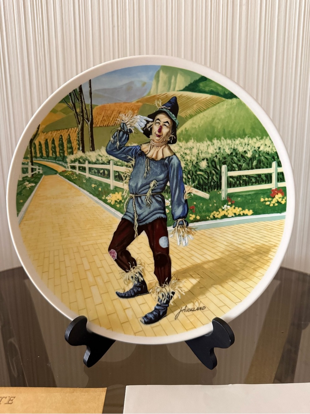 Wizard of Oz Scarecrow “If I Only Had a Brain” Scarecrow VTG Collector Plate